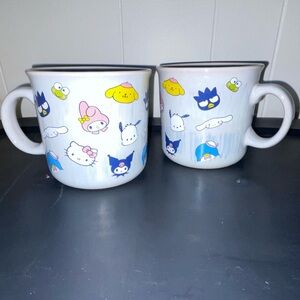 Sanrio Character Mugs - White with Multicolor Accents
